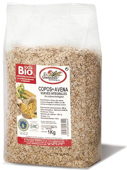El Granero Integral Copos Avena Suaves Integrales Bio 1Kg