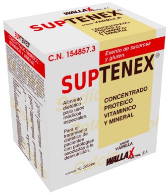 Laboratorio Wallax Farma Sup Tenex Vainilla 15 sobres